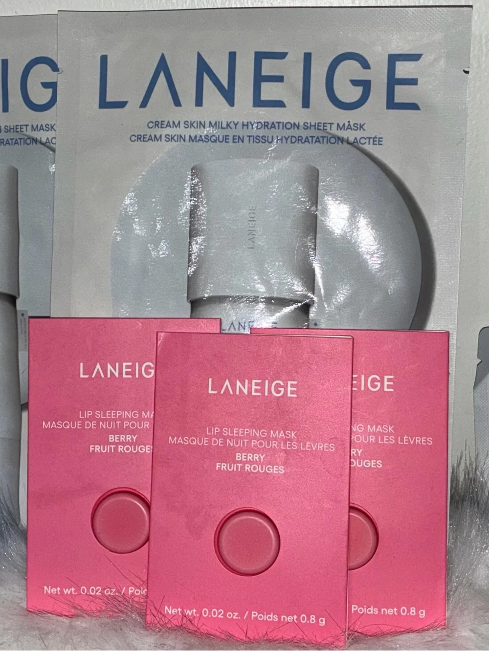 LANEIGE Hydration Set with Face Mask’s & 3 Hyaluronic Intensive Moisturizer’s
